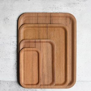 ถาดไม้สไตล์บ้านไร่แบบชนบทสำหรับโต๊ะกาแฟชิ้นกลางเสิร์ฟชาหรือตกแต่งใช้ในห้องนั่งเล่นและห้องรับประทานอาหาร - Product Image 2