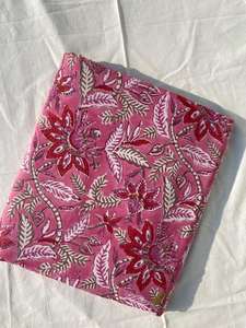 ผ้าฝ้ายบล็อกมือพิมพ์ลายผ้าฝ้าย100% มรดก Jaipur แบบดั้งเดิมเป็นมิตรต่อสิ่งแวดล้อมระบายอากาศได้ - Product Image 3