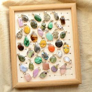 Venta al por mayor de dijes de plata de ley 925 auténtica hechos a mano con cristales de diamantes de imitación, estilo religioso, joyería para aniversario - Product Image 2