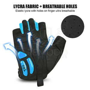 Gants de vélo professionnels à doigts complets écran tactile rembourré en gel gants de cyclisme à doigts complets personnalisés - Product Image 2