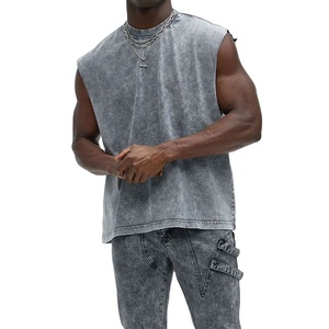 Débardeur Homme Grande Taille Coupe Ample Sportif Respirant Séchage Rapide Sans Manches Extérieur 180 Grammes Style Urbain Uni - Product Image 2