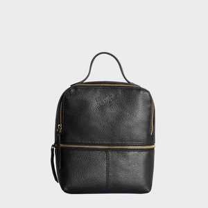 Mini sac à dos en cuir véritable de qualité luxe pour femmes fait à la main noir galet Grain Vintage bohème géométrique haut fournisseur indien - Product Image 2