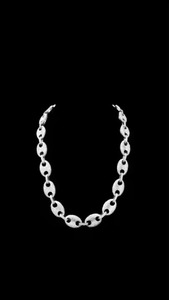 Chaîne à maillons cubains en argent unisexe de luxe Trendy D Color VVS Studded Diamond Tester Check Moissanite for Wedding Gifts - Product Image 2