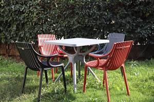 Conjunto de Muebles de Exterior de Plástico Moderno, Elegante y Duradero de Alta Calidad Royalune para Comedor de Hotel - Product Image 3