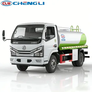 Camion-citerne à eau en acier inoxydable 304 avec vannes, tuyaux et pompe pour le transport d'eau propre - Product Image 1