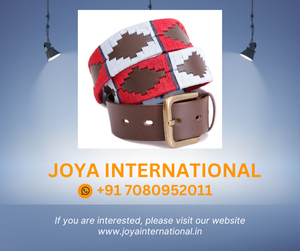 โปโลเข็มขัด-สีแดง/สีฟ้าอ่อน/กองทัพเรือลายขี่ม้าหนังแท้โปโลอาร์เจนตินาเข็มขัด - Product Image 2