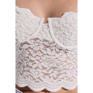 Casual Vintage Lace <b>Crop</b> <b>Top</b> Long Sleeves Embroidery <b>Feathers</b> Holes Decorations Cotton Knitted XL for Autumn Summer Work Outfits - Product Image 4