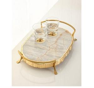 Bandeja de mármol para decoración del hogar de diseño único moderno con impresión personalizada de calidad increíble producto de buena calidad - Product Image 1