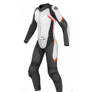 Traje de motocicleta de cuero de dos piezas, anticaída y resistente al desgaste, traje de cuero para motocicleta para hombres y mujeres, trajes de carreras de motociclistas - Product Image 4
