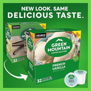 กาแฟกรีนเมาน์เทน คอฟฟี่ โรสเตอร์ส รสเฟรนช์วานิลลา แบบแคปซูลเคียวริก สำหรับเครื่องชงกาแฟแบบแคปซูลเดี่ยว คั่วอ่อน 32 แคปซูล - Product Image 6