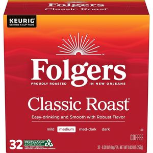 Café Folgers Classic Roast, Tueste Medio, Cápsulas K-Cup para Cafeteras Keurig, Paquete de 32 - Product Image 4