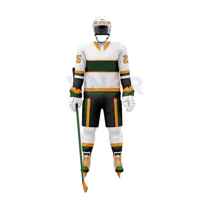 2025 Ensemble d'équipe respirant en polyester 100% de haute qualité-Maillot de hockey sur glace Pantalon Sublimation Uniforme de hockey sur glace Vente Service OEM - Product Image 1