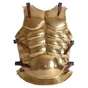中世纪肌肉重演胸板装甲夹克铜仿古中世纪罗马黄铜希腊肌肉装甲肌肉服装