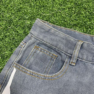 Shorts en coton 100% de qualité supérieure, imprimés en relief, streetwear décontracté, shorts déchirés, pantalons de survêtement pour hommes, shorts en denim pour hommes - Product Image 5