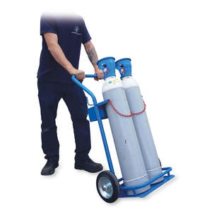 Carrito de Almacenamiento para Cilindros de Gas de Dos Plazas con Caja de 14 Litros - Product Image 2