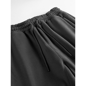 Heavyweight <b>Fleece</b> <b>Joggers</b> for Men and <b>Women</b> Windproof Breathable Plus Size Streetwear Style with Hooded Collar Logo Print - Product Image 2