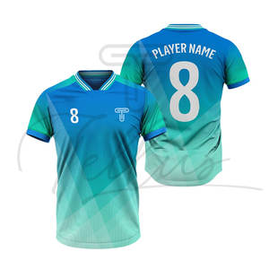 Ensemble de maillots de football, uniforme de football personnalisé imprimé, 100% polyester, antibactérien, extensible, maillot de football de club - Product Image 6