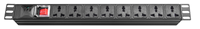 Rack PDU 8 voies 10A socket parasurtenseur unité de distribution d'énergie (PDU)2M câble