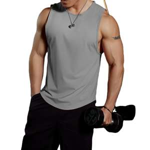Camiseta sin mangas de gimnasio de verano para hombre, Camisa sin mangas de entrenamiento físico de secado rápido, ropa ligera de gimnasio y entrenamiento para verano - Product Image 1