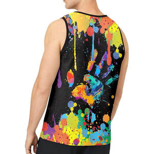 Débardeurs de sport pour hommes, personnalisés, respirants, à col rond, en tricot, à sublimation, pour la course à pied et la salle de sport, vente en gros OEM - Product Image 4