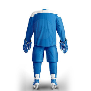 Conjuntos de uniformes de hockey sobre hielo para adultos de tacto suave, transpirable, 100% poliéster, ecológico, secado rápido, ropa deportiva personalizable - Product Image 3