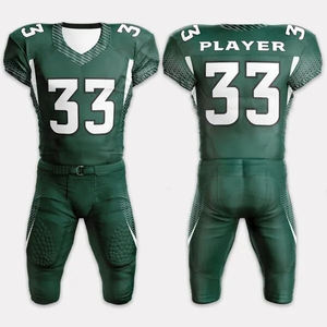 High Quality Polyester American Football Uniform Custom OEM Plus Size XL <b>Adult</b> Short Sublimation <b>Embroidery</b> Applique Sets Style - Product Image 1