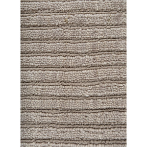 พรมขนสัตว์และไหมทอมือสีเทาและสีดำลายทาง พรมปูพื้นห้องโถงรูปสี่เหลี่ยมผืนผ้า พรมปูพื้นห้องแบบทอเรียบและพรมปูพื้นห้องแบบ PVC-HWS-2002 - Product Image 3