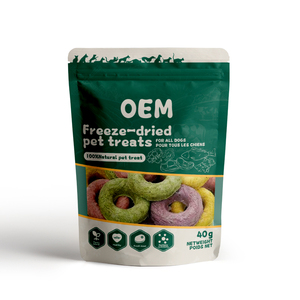 Grosir Murah Berbagai Rasa Camilan Pembersih Gigi Donat Beku Kering untuk Kucing dan Anjing - Product Image 5