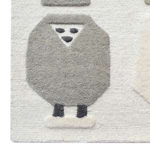 Alfombra Moderna Hecha a Mano de Lana para Adultos, Ecológica, Antideslizante, Apta para Mascotas, Lavable - Product Image 6