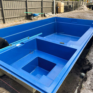 Piscina prefabricada de fibra de vidrio de 15 pies Diseño duradero Estilo mosaico Instalación rápida Suministro directo de fábrica al por mayor - Product Image 1