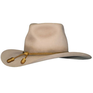 Chapeau de Cowboy Western Cowboy en cuir grainé avec logo personnalisé Chapeau de Cowboy en cuir véritable fabriqué à la main - Product Image 2