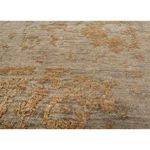 Alfombra de Lana Anudada a Mano Erbe Green Skwl-713 con Patrón de Medallón Abstracto para Entrada, Sala de Estar, Pasillo y Habitación Modelo - Product Image 3