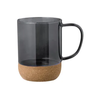 Tazza in Sughero e Vetro Saryne, Gadget Promozionale Sostenibile per Bevande - Product Image 4