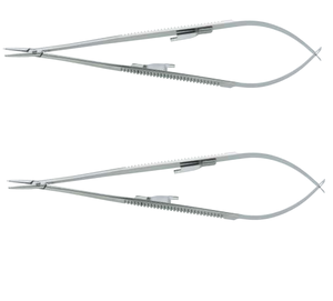 ชุดเครื่องมือผ่าตัดสแตนเลสสตีล Castroviejo ขนาด 18 ซม. พร้อมกรรไกรด้ามโค้งเคลือบเพชรแบบล็อค ผลิตโดยบริษัท Dentavex - Product Image 4