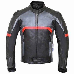 Servicio de OEM Chaqueta de motorista de cuero con logotipo personalizado para hombre Chaqueta de cuero transpirable a prueba de viento con logotipo personalizado para hombre - Product Image 2