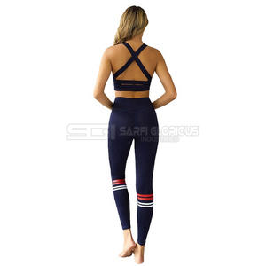 <b>Women</b> seamless gym wear set high waist leggings and padded sports bra two piece activewear suit for fitness training yoga - Product Image 4