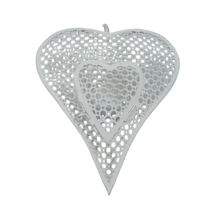 เครื่องประดับตกแต่งผนังหัวใจโลหะเหล็กแบบแขวนสีโบราณสำหรับตกแต่งบ้านและคริสต์มาสงานแฮนด์เมดจำนวนมาก - Product Image 2