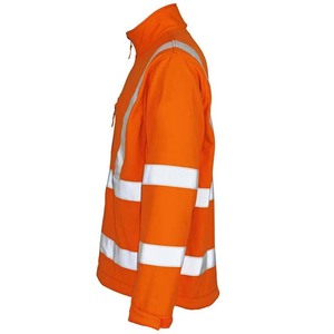 Veste de sécurité réfléchissante haute visibilité ANSI Classe 1 pour hommes et femmes, imperméable, avec LED clignotantes, pour travaux de construction, avec capuche et poches - Product Image 3