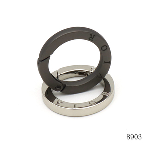 Tùy Chỉnh Bạc Carabiner Vòng Kim Loại Carabiner Biểu Tượng Vòng Chìa Khóa Phần Cứng Phẳng Vuông Mùa Xuân Vòng Khóa Clasp - Product Image 3