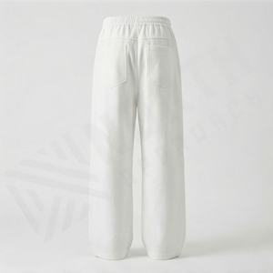 กางเกงขายส่งแบบสั่งทำพิเศษ สไตล์ลำลอง ทรงเข้ารูป สีพื้น เนื้อผ้าเบา ยืดหยุ่นที่เอว ทรงขาตรง กางเกงผู้ชาย ล้างใหม่ - Product Image 2