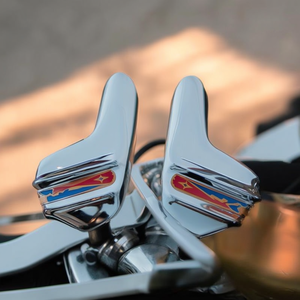 Couvre-fourches de qualité supérieure pour motos Lambretta LI S3 TV3 SX GP/DL Serveta, finition chromée premium - Product Image 3