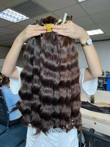 Cheveux humains vierges Remy 100% bruts, prix de gros du Vietnam - Cheveux de haute qualité, mèches super double tirées, naturellement ondulés, cuticules intactes - Product Image 4