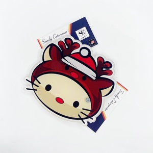 Azulejos de extensión de pestañas acrílicas Hello Kitty de Navidad personalizados logotipo sostenible de moda pequeño MOQ herramientas de pestañas de plástico - Product Image 3