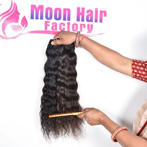 Extensions de cheveux humains indiens Remy double trame de qualité supérieure, bouclés, cuticules alignées, prix de gros par l'exportation - Product Image 6