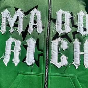 Fabricante directo de fábrica 100% algodón francés Terry Vintage Sudadera con capucha personalizar alta calidad desgastado ácido lavado sudaderas con capucha para hombre - Product Image 3