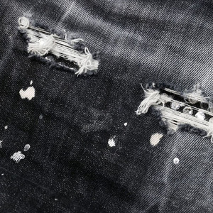 กางเกงยีนส์สีดำเข้มคลาสสิกสำหรับผู้ชาย ผ้าเนื้อนุ่มยืดหยุ่น 100% ผ้าฝ้าย ตะเข็บพรีเมียม เอวยางยืด ใส่สบาย เหมาะสำหรับฤดูหนาว กำลังเป็นที่นิยมอย่างมาก - Product Image 5