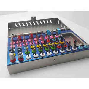 Kit de instrumentos de cirugía de implantes dentales, usados instrumentos quirúrgicos, procedimientos certificados CCC, herramienta de acero inoxidable reutilizable Manual - Product Image 1