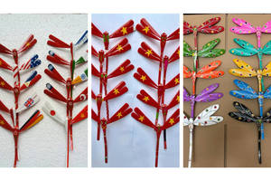 Vente chaude : Libellule en bambou pour l'artisanat, l'exposition et la décoration traditionnelle, vente en gros au Vietnam - Product Image 6