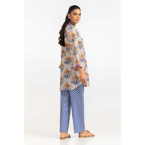 ชุดเซ็ตผ้าเครปพิมพ์ลายโบฮีเมียน รุ่น IPST-77471 ผ้าแคมบริก ชุดสองชิ้นสำหรับฤดูใบไม้ผลิ/ฤดูร้อน ความยาวสามส่วน สั่งซื้อ 2 ชิ้น - Product Image 4