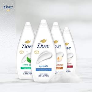 Paquete de 6 Jabones Líquidos Dove en Tamaño Familiar – Hidratación, Cuidado Suave, Frescura y Suavidad de Terciopelo, 25.36 Oz por Unidad - Product Image 1